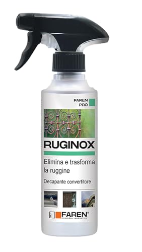 Faren RUGINOX Spray, Convertitore di Ruggine, Decapante, rimuove ossidazioni con azione immediata,...