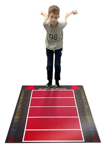 Tapis d'entraînement à la corde à sauter et saut en longueur pour sport en intérieur et extérieur