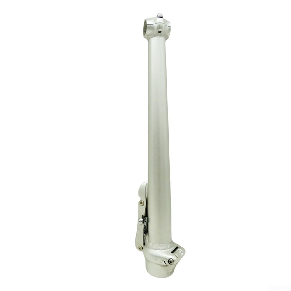 Riser per manubrio pieghevole in lega per biciclette elettriche a piega destra con diametro di attacco da 28,6 mm e compatibilità con manubrio da 25,4 mm (nero)