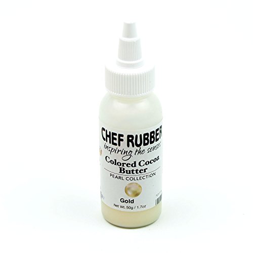 Image of inchChef Rubber Cocoa Butter, Pearl Collection - Gold 1.7 Ounce inch