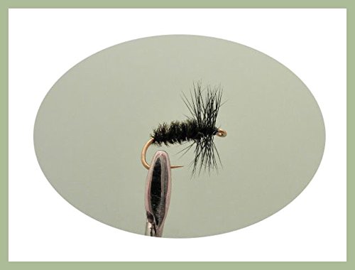 Mosca Pavone 18 Mosche Da Trota Bagnate - Misce Miste, Modelli Zulu, Pennello Nero E Nero/Pavone - Per Pesca A Mosca Artificiali Per Trota Zulu Pennello Nero - Foto 12