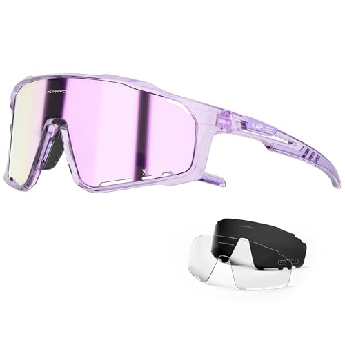 KAPVOE Polarized Cycling Glasses Men Women...