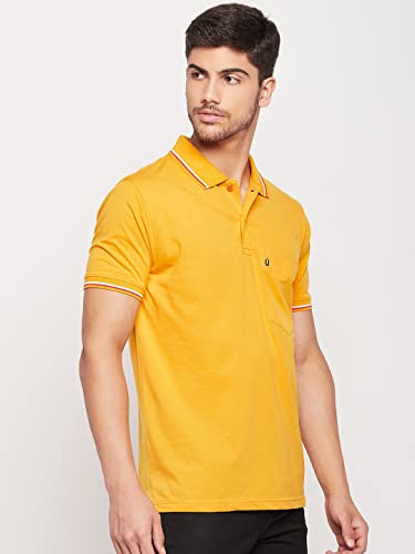 Image of UNIBERRY Men's Cotton Half Sleeves Solid Polo Neck T-shirt-MT4-BG 4XL