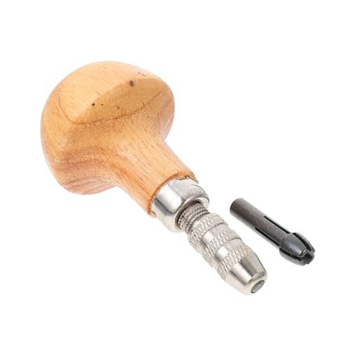 HOODANCOS 3 Sets Mosaic Tool Jewelry Tools Jewelry Repair Pin Vise Restorer Tool Jewelry Repair Tool Jewelry Making Drill Bit Wire Rotary Tools Watchmaking Pin Vise Hotfix Tool Khaki Wooden