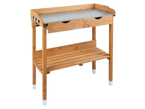 Generisch Parkside Pflanztisch aus Holz Witterungsbeständig ca. 78 x 38 x 92 cm, 376321