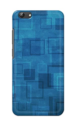 Image of Printed Hard Back Cover Case for Vivo Y69 Back Cover (Plain Azure Blue) -1302