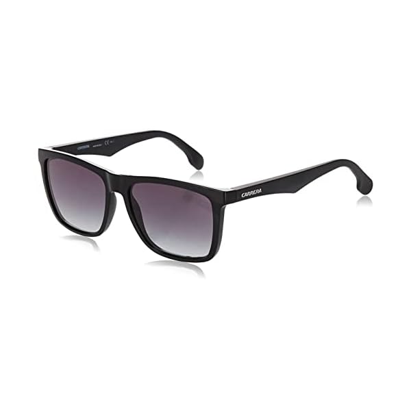 Carrera Men's Ca5041s Rectangular Sunglasses, BLACK/DARK GRAY GRADIENT, 56 mm