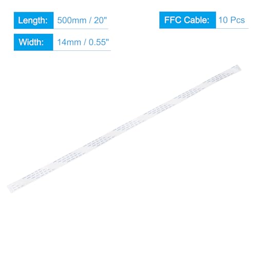 Cable flexible plano FPC tipo A de 500 mm para cámaras y electrónica 2