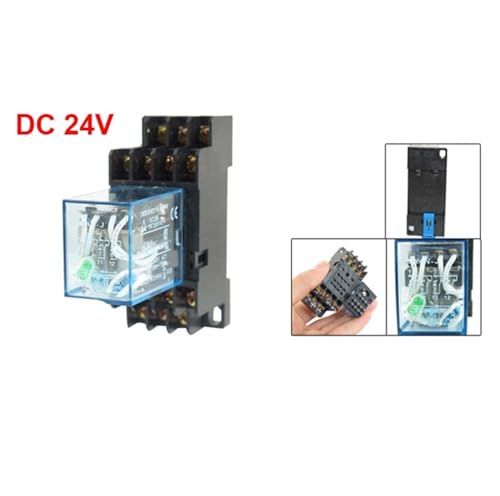 Relé 24V MY4N-J de 14 pines con enchufe para sustitución rápida 2