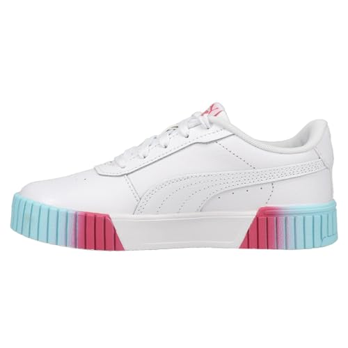 PUMA Kids Girls Carina 2.0 Fade Lace Up Sneakers Shoes Casual - White3