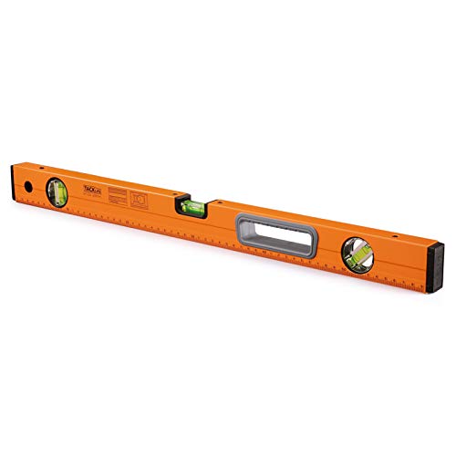 TACKLIFE Level 24-Inch Aluminum Alloy Magnetic Torpedo Level Plumb/Level/45-Degree, Measuring Shock Resistant Spirit Level with Standard and Metric Rulers