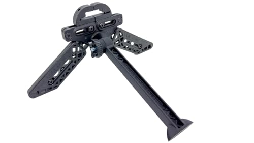 Pine Ridge - Kwik Stand Tri-Pod Bow Support - Stable Bow Stand for Compound and Recurve Bows - Hunting Tripod Stand - Black
