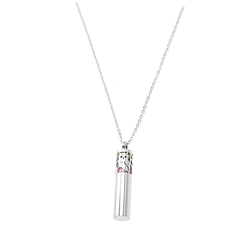 SOIMISS Essential Oil Diffuser Necklace Aromatherapy Pendant Essential Oil Bottle Pendant Refill Pads Fashion Chain for Women Random Style