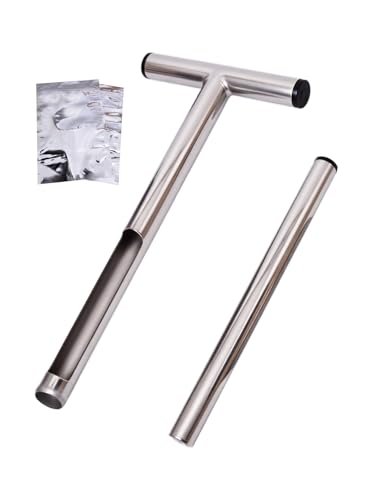 Soil Probe 12 Inches Soil Sample Probe Stainless Steel Soil Sampler Probes Rod for Soil Sampling Soil Test Kit for Gardening