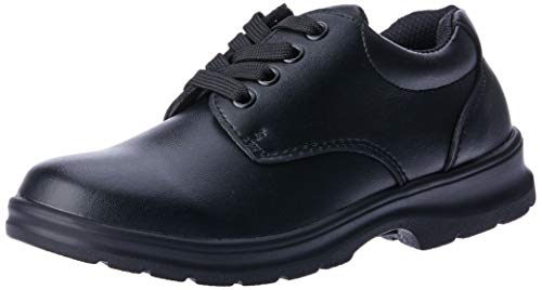 Grosby Unisex Kids Educate Jnr 2 School Shoe, Black, UK 10/US 11
