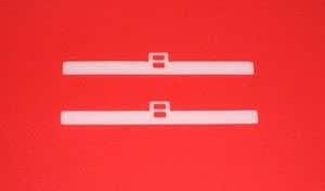 20 Ganci Riparazione Per Tende Verticale | Clip In Plastica Bianca 89mm | Kit Sostituzione Lamelle | Fai Da Te - 2