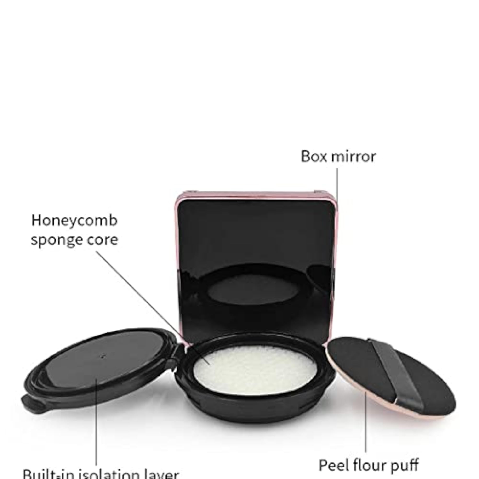 Air Cushion Puff Box with Magnetic Closure for Makeup