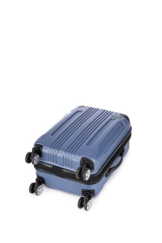 Image of Rockland London Hardside Spinner Wheel Luggage Set, Blue, Carry-On 20-Inch and Tote 14-Inch (F1902-BLUE)