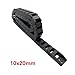 ASDJKL Industrial Equipment 1Meter 10x10 10x15 10x20 Wire Carrier Cable Drag Chain Bridge Non-Opening with End Connectors Tanks Towline Towing Chain(Inner Size 10X20mm,R18)