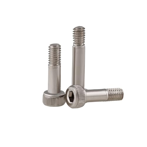 10〜20個 M2 M2.5 M3 M4 グレード12.9 半ねじカップヘッドソケットネジ 半歯ショルダースクリューボルト ニッケルメッキ/ブラック(Ni-plated,20MM_M4(10PCS))