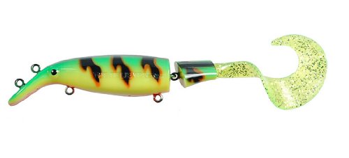 Musky Mania Super Jointed Believer, Fire Tiger, 9-Inch