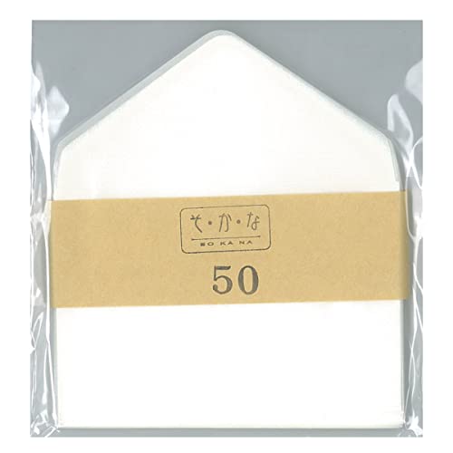 Amazon | グラシン封筒【小ヨコ型 100×65mm 50枚】白無地 国産