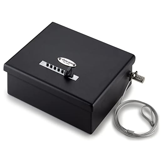 Viking Security Safe VS-12LSX Mechanical Safe Simplex Lock Two Gun Safe 2 Handgun Capacity Pistol Safe with Security Cable Lock
