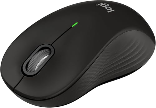 Logitech Signature M550 L Full Size Wireless Mouse - for Large Sized Hands, 2-Year Battery, Silent Clicks, Bluetooth, Multi-Device Compatibility - Black (Renewed) -  910-007238-Cr