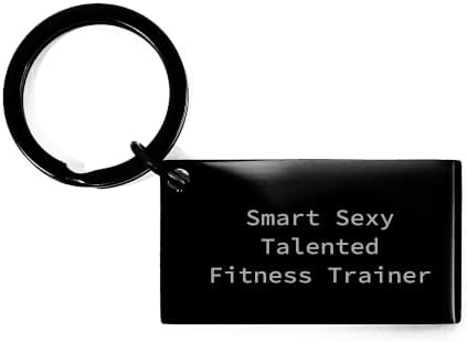 Inspirational Fitness Trainer Keychain Gifts for Men from Friends on Graduation Day - Smart, Sexy, Talented image 4