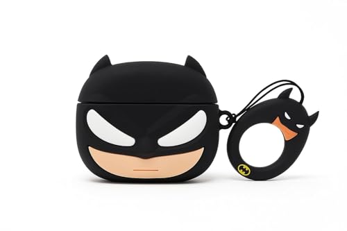 Image of Cartoon Silicone Case Compatible with Apple AirPods Pro 3 (2025) Case Cover - Cute 3D Shockproof 360 Protective Skin Cover with Keychain | AirPods Pro 3nd Gen Case (Bat-Man)
