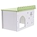 balacoo 1 Set Hamster nest Gerbil Hideout House Wood Hamster House Hamster Play Toy Hamster Hideout House Rat Playing hut Rat Exercise Toy Hamster Toy Wooden pet Supplies Ecological WPC