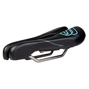BiSaddle EXT Stealth Adjustable Pain-Free Bicycle Saddle with Titanium Rails Custom Fit Comfort
