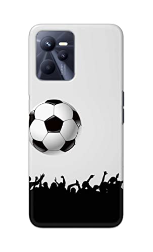 Image of Printed Hard Back Cover Case for Realme Narzo 50A Prime Back Cover (Football Icon) -702