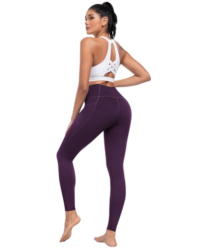 Image of ATHVOTAR Leggings with Pockets for Women, 7 Packs High Waisted Workout Tummy Control Yoga Pants