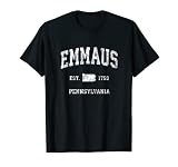 Emmaus Pennsylvanie PA Design sportif vintage T-Shirt