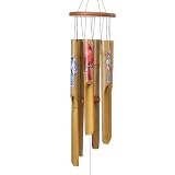 Afirst Bamboo Wind Chimes, 38' Cardinals Wooden Windchimes for Outdoor Valentine's Day Gift Handcrafted Memorial Sympathy Gift for Garden, Patio, Home or Outdoor Decor