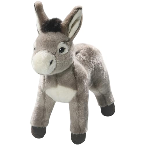 Carl Dick Esel grau stehend, Plüschtier, Kuscheltier ca. 25cm lang, 23cm hoch Plüschtier, Stofftier, Kuscheltier 3621