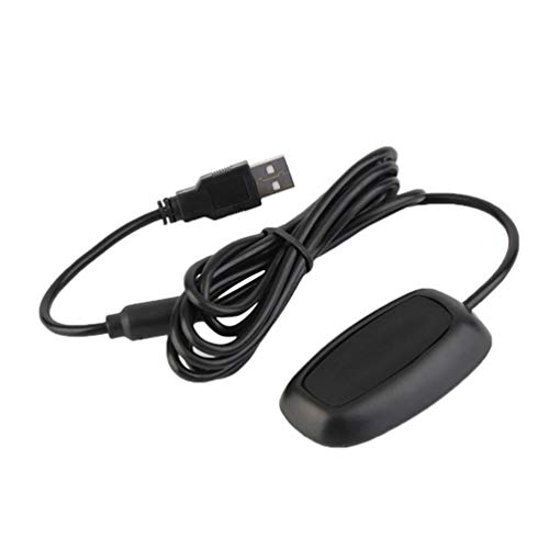 Oyamihin Noir/Blanc USB 2.0 Manette sans Fil PC Gaming USB Adaptateur récepteur pour Microsoft pour Xbox 360 avec Un CD