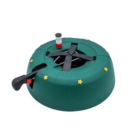Soporte para árbol de Navidad verde – 32 cm – con función de palanca y tecnología de cuerda – Start 1 modelo 2022 para una altura máxima de 2 m – Árbol de Navidad
