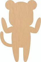 Wood Halloween Tiger Costume 7" Shape, Unfinished Cutout MDF 1/8"