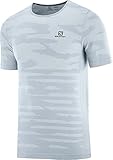 salomon t-shirt herren Nahtloser Komfort Salomon Xa Camo Tee T-Shirt Herren, Herren, Kurzärmeliges T-Shirt, LC1497300, Blau (Ashley Blue/Heather), M