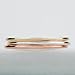 Melanie Golden Jewelry Trio of Smooth Stacking Rings | Set of 3 Mixed Metal 1mm Thin Stacking Skinny Rings | Silver Gold & Rose Gold | Comfort Fit | Sizes 2-12 (8.5)