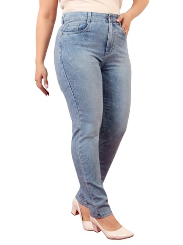 Image of Miss Chase A+ Women's Wide-Leg High Rise Regular Length Stretchable Denim Jeans