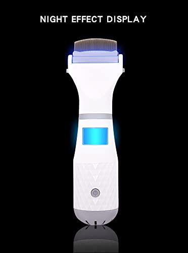 Kosoree-Head-Lice-Treatment-Electric-Lice-Comb-Head-Vacuum-Lice-Comb-Electric-Capture-Pet-Filter-Lice-Treatment-with-Night-Effect-Display-89x26in-White