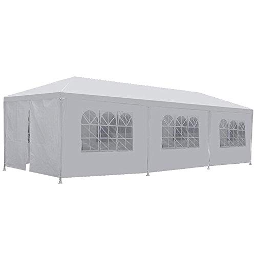 Photo 1 of 10'x30' Party Canopy Tent Outdoor Wedding Waterproof UV Protection Gazebo Pavilion with 8 Removable Sidewalls Heavy Duty Portable Camping Shelter BBQ Pavilion Canopy Cater Events