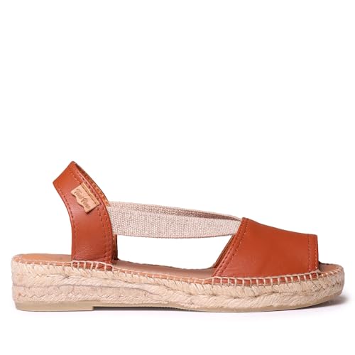 Image of Toni Pons - ETNA - Flat leather sandal with elastics