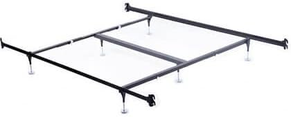 Products Hook-On Bed Frame with Headboard & Footboard Brackets W/Adjustable Guides Queen King