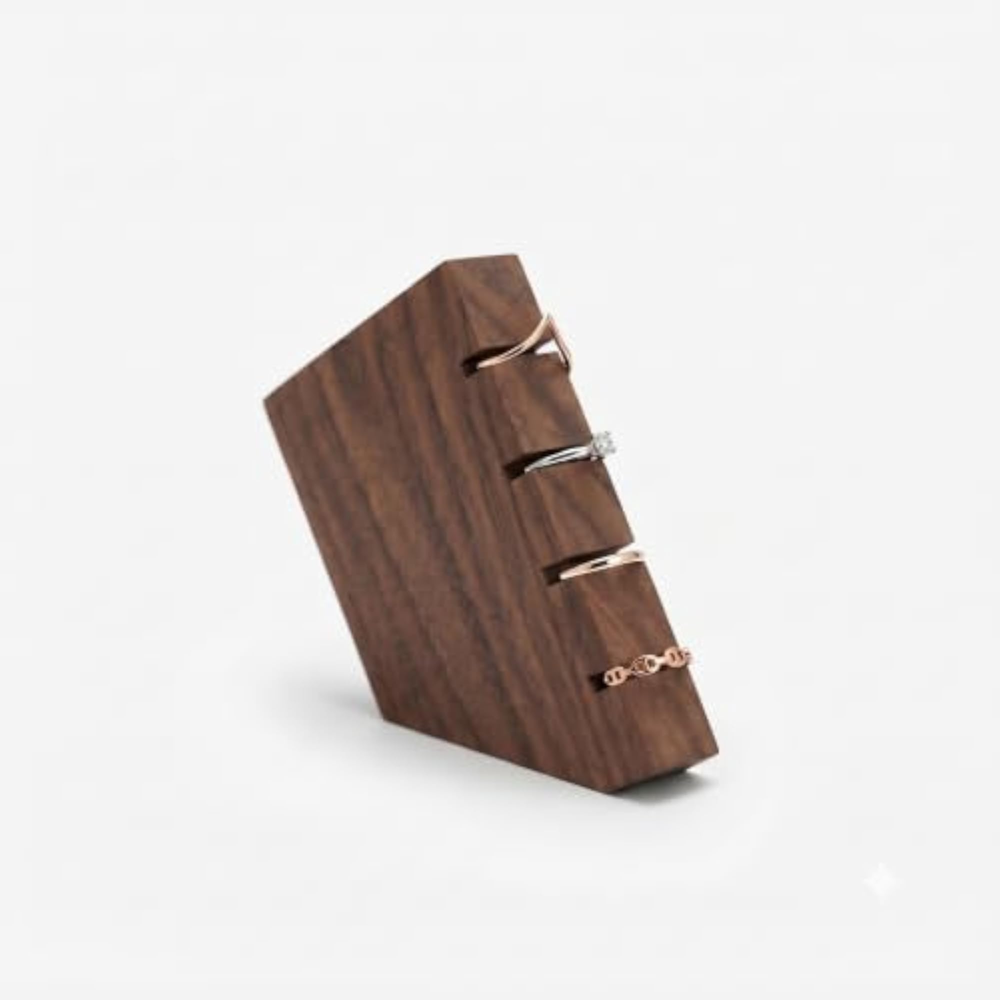 Shesham Wood Jewellery Display Stand for Rings and Bracelets