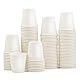 MASPHY 100 Stück Weiß Pappbecher 88 ml, 3 oz kaffeebecher Einweg, Einweg-Badezimmerbecher, Mundspülbecher, Mini-Espressobecher, Einwegbecher für Party, Picknick, Büro und Reisen
