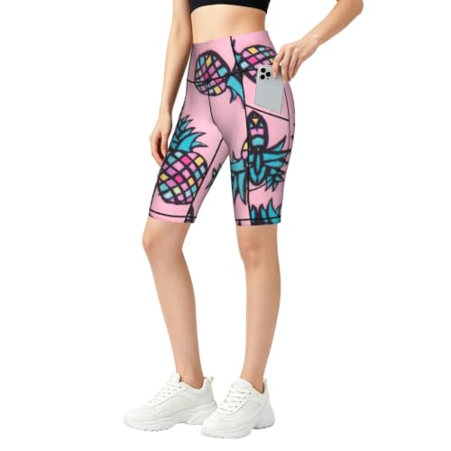Short de sport taille haute gainant avec poches pour stopper les frottements